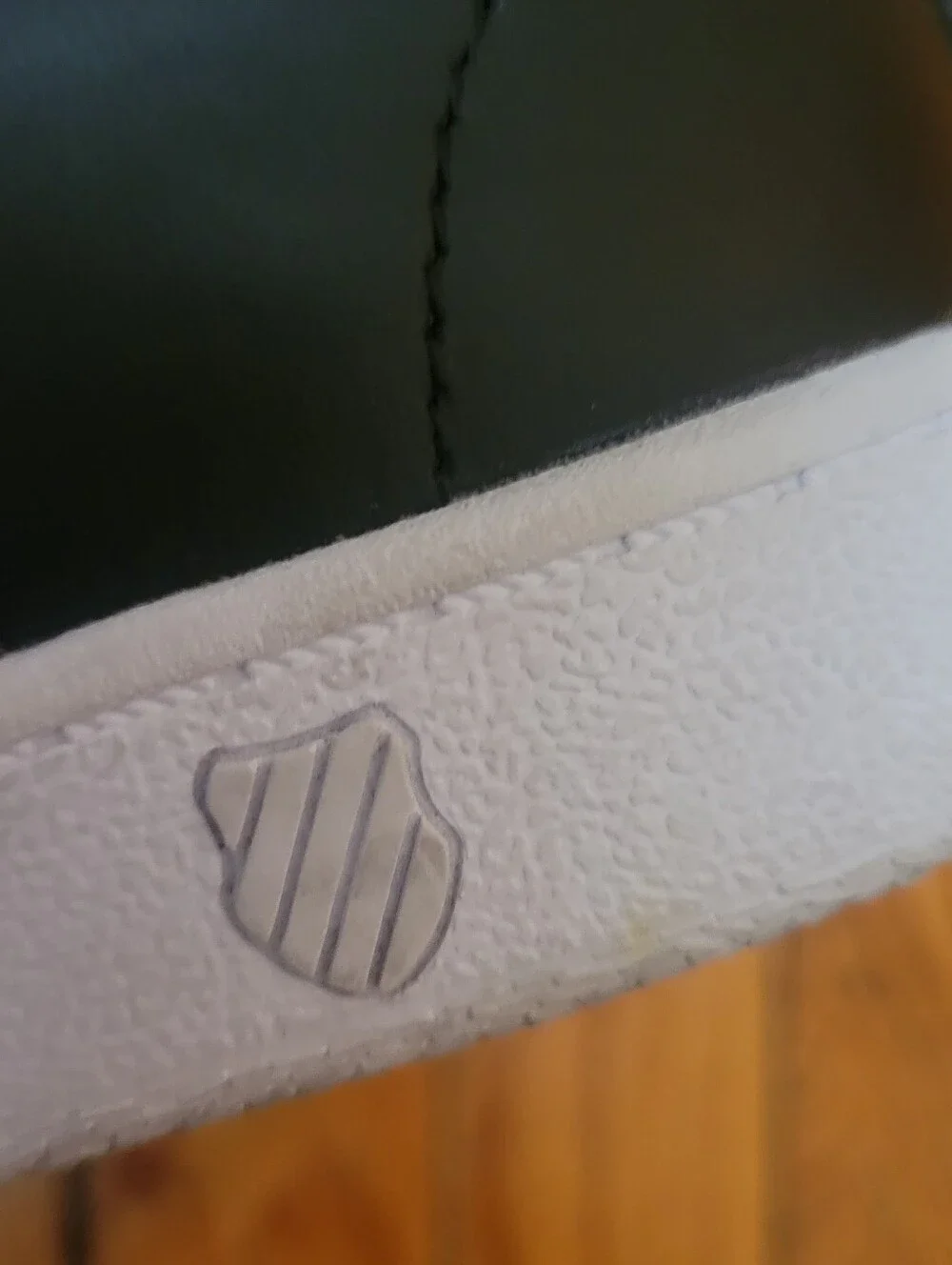 K-Swiss Classic VN Black White Leather Sneakers Kids Size 4 Women 5.5